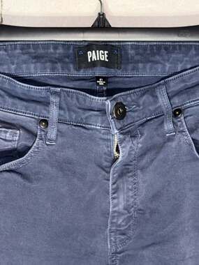 PAIGE Men's Federal Slim Straight Jeans in Navy Blue Size 31